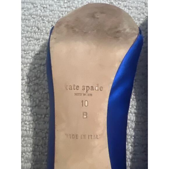 Kate Spade Billie Royal Blue Peep Toe heels Size 10 - Picture 8 of 10